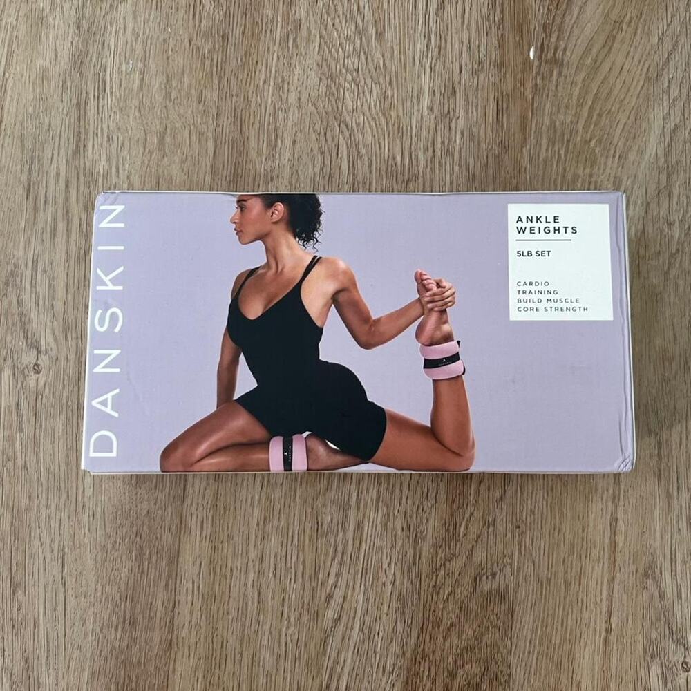 Danskin Pink and Black Ankle Weights Set